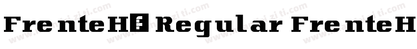 FrenteH1 Regular FrenteH1定期字体转换